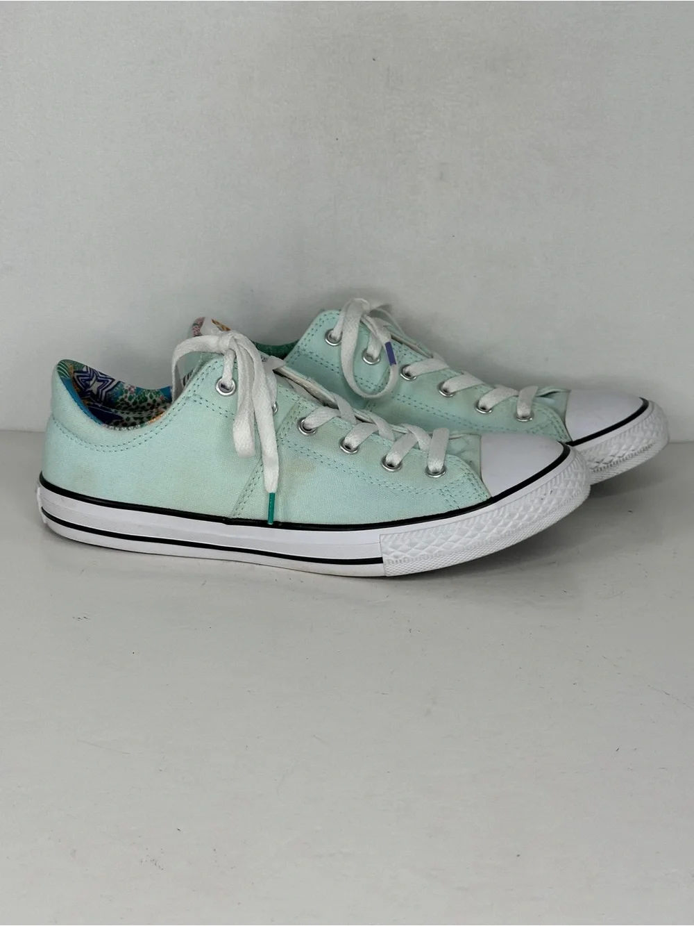 Converse All Star Sea Foam Green Low-Top Canvas‎ Sneakers Activewear Sz 6